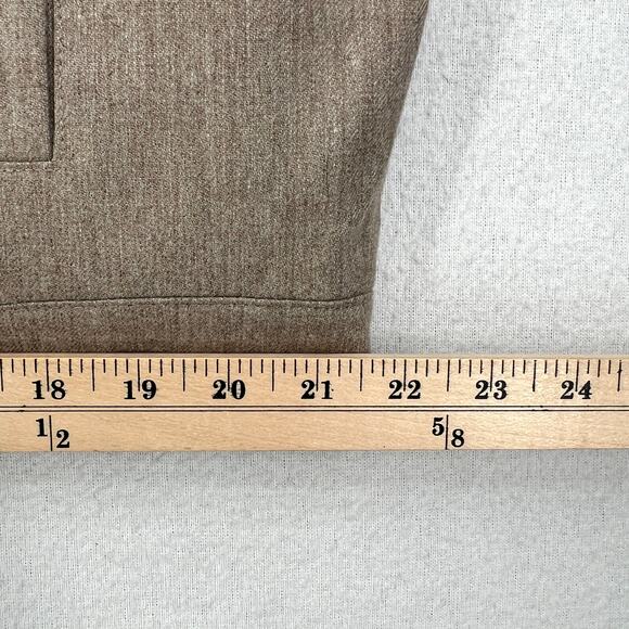 ENZA COSTA Wool Suiting Bomber Jacket Womens Small Tan Zip Collared Padded NEW - Picture 13 of 14
